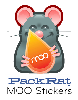 Packrat MOO Stickers